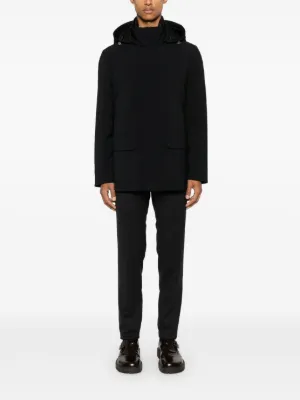 パーカー・フーディ MONTECORE FW25 Montecore Coats Black (F09MUCX512 26599) Montecore Hooded Zip Jacket In Black - 21% Off | Editorialist