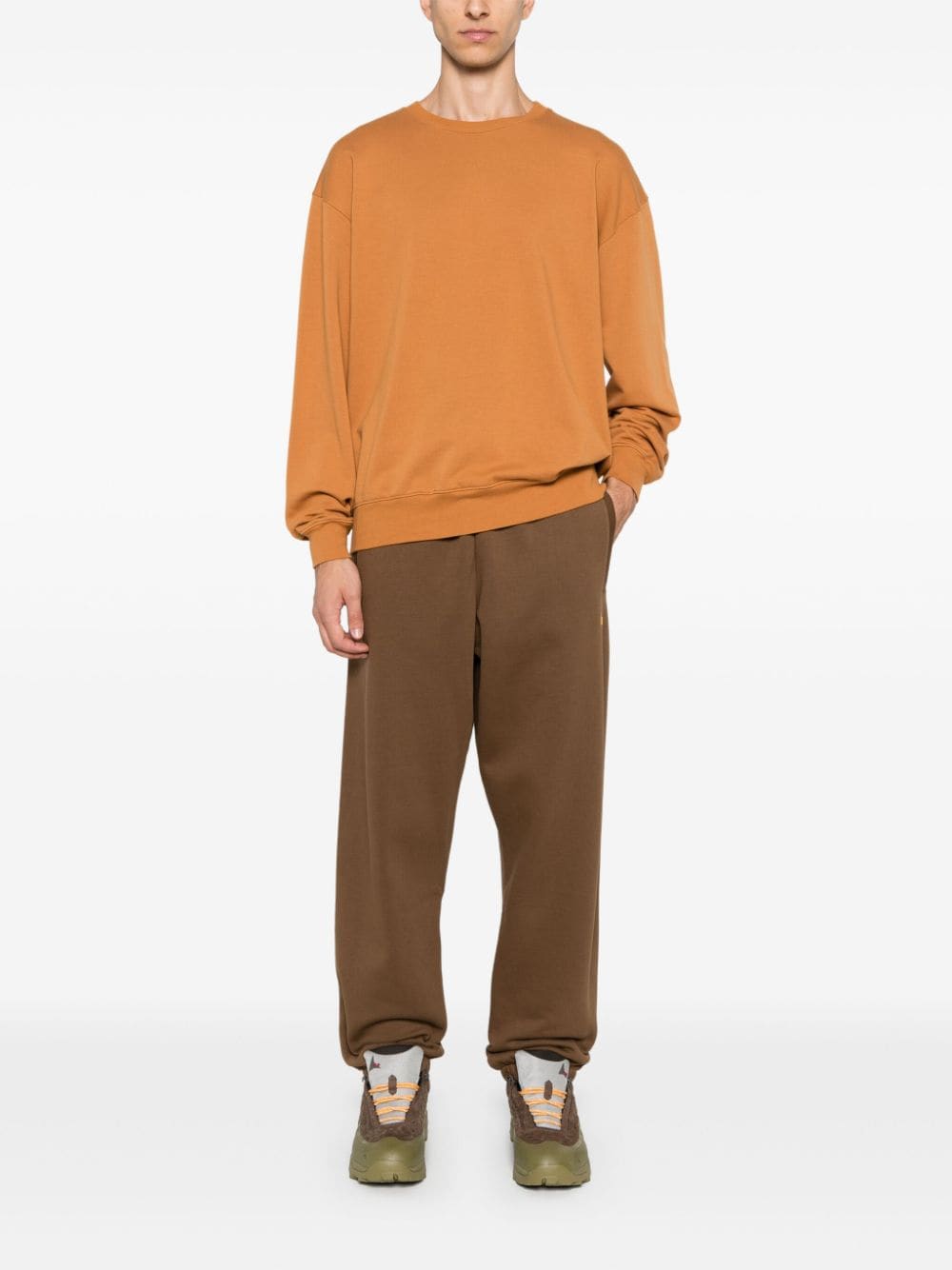 Shop Carhartt Chase Track Trousers In Braun