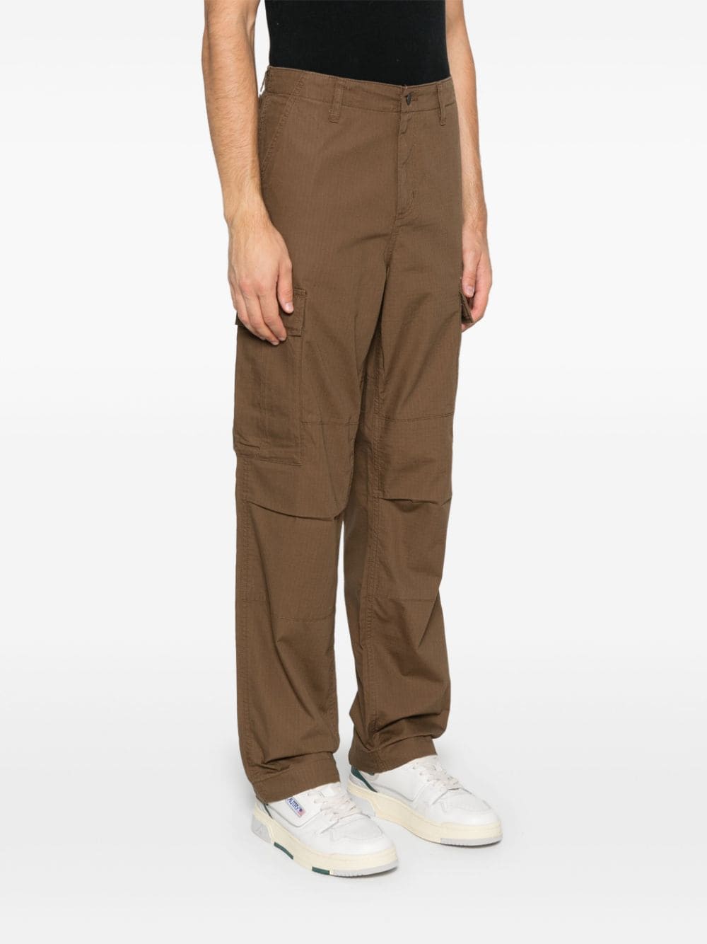 Shop Carhartt Regular Cargo Trousers In Braun