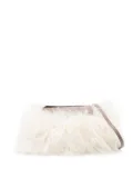 Peserico fur clutch bag - White