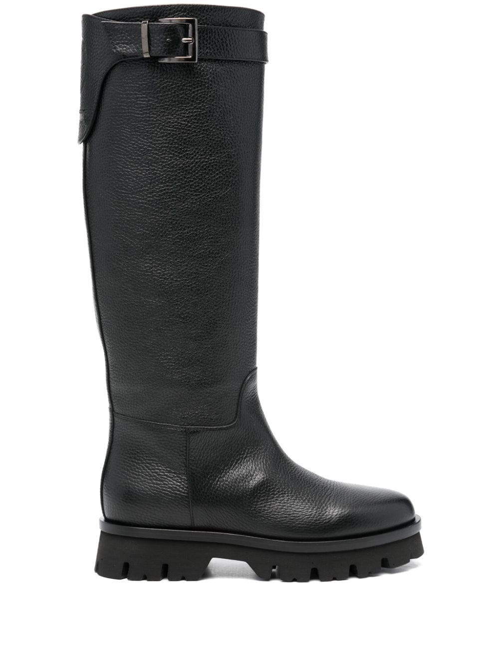 Peserico leather boots Black