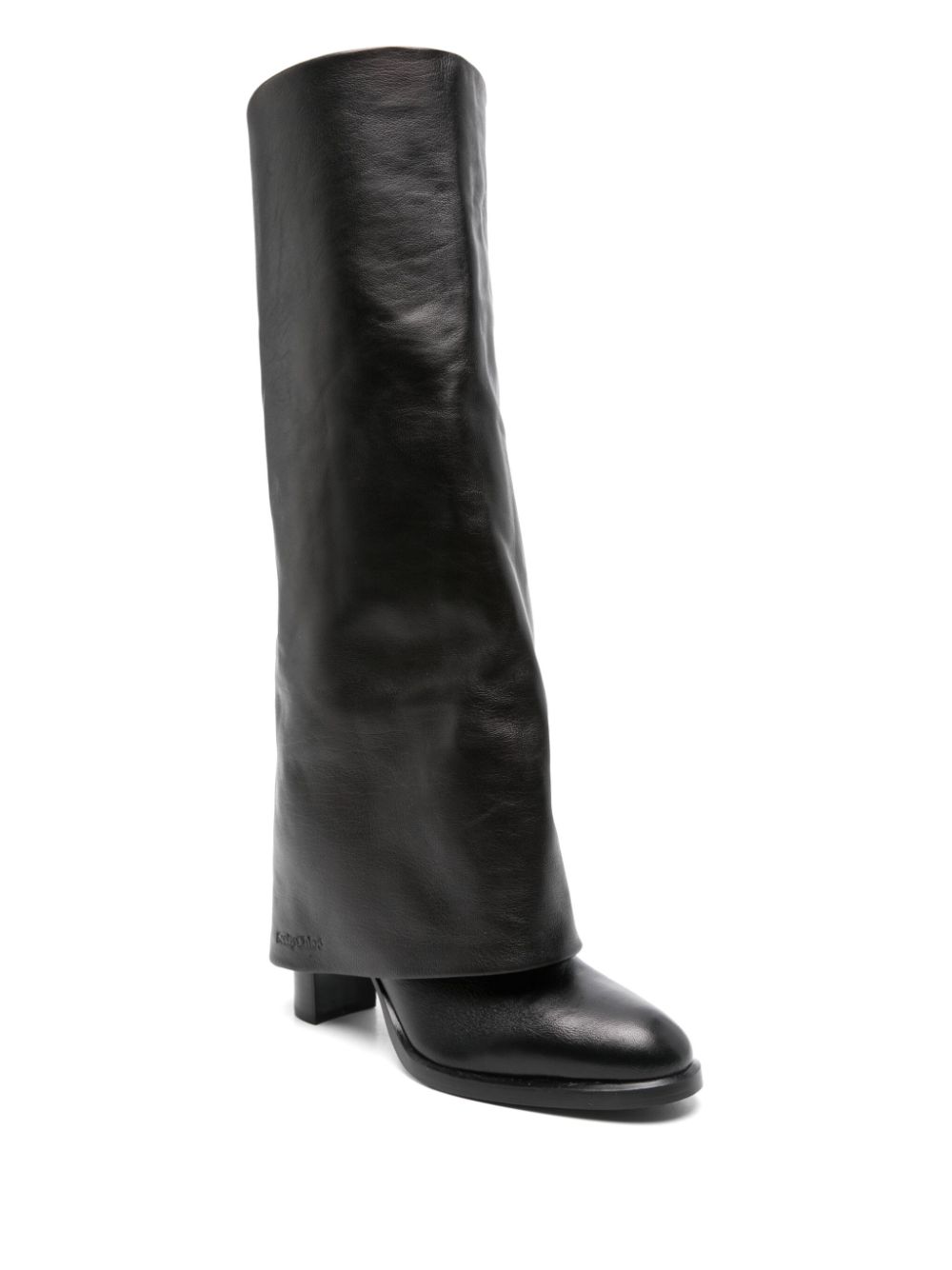 See by Chloé 90mm leather boots - Zwart