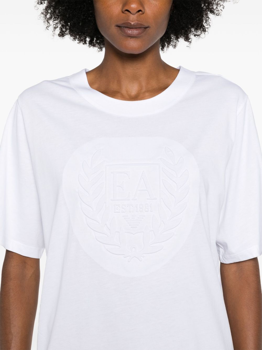 Emporio Armani logo-embossed T-shirt Women