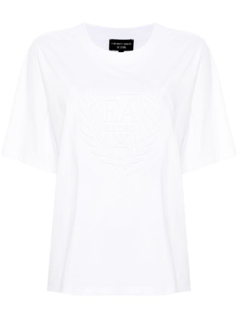 Emporio Armani logo-embossed T-shirt Women