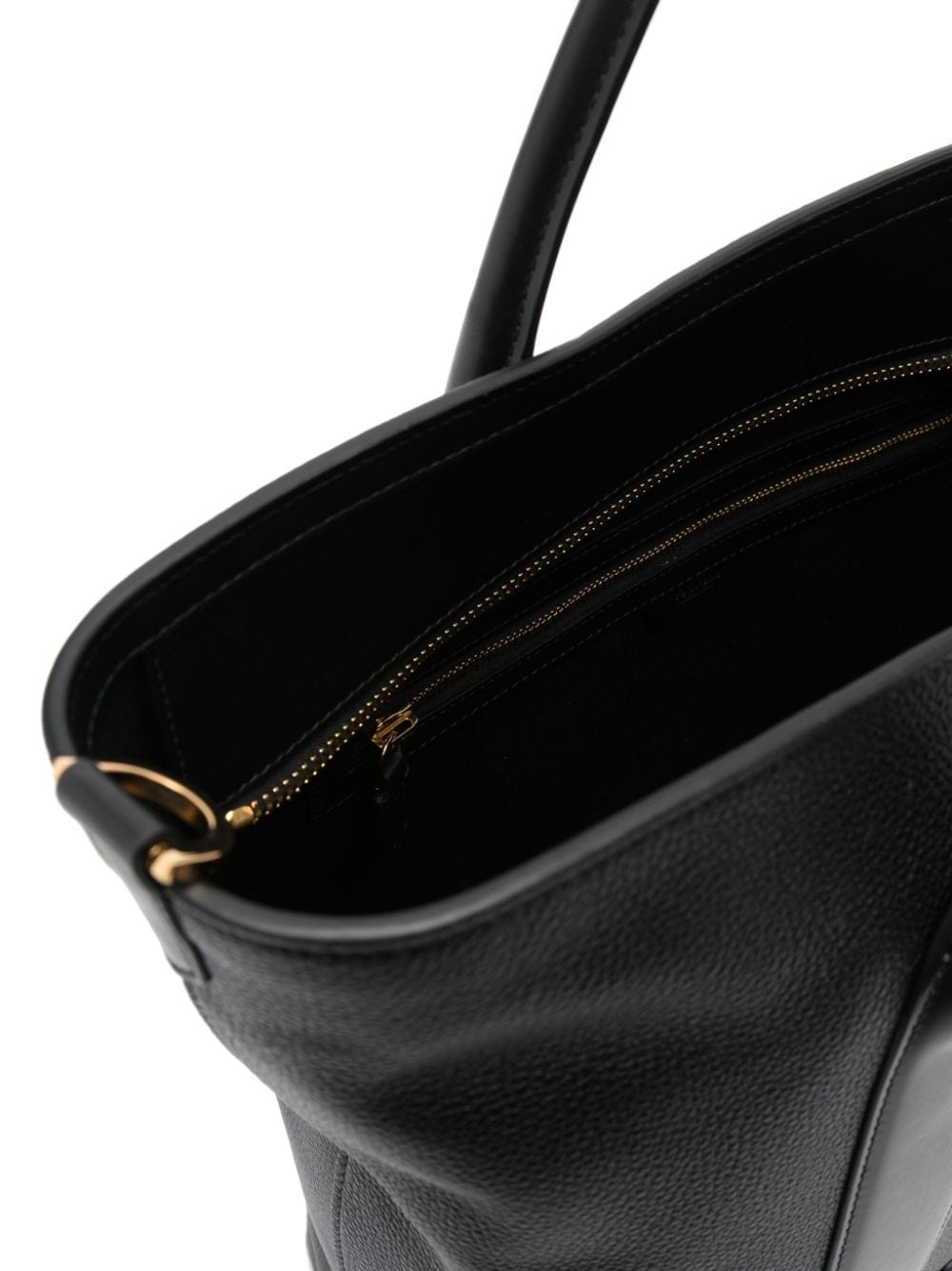 Shop Tom Ford Logo-patch Tote Bag In Black