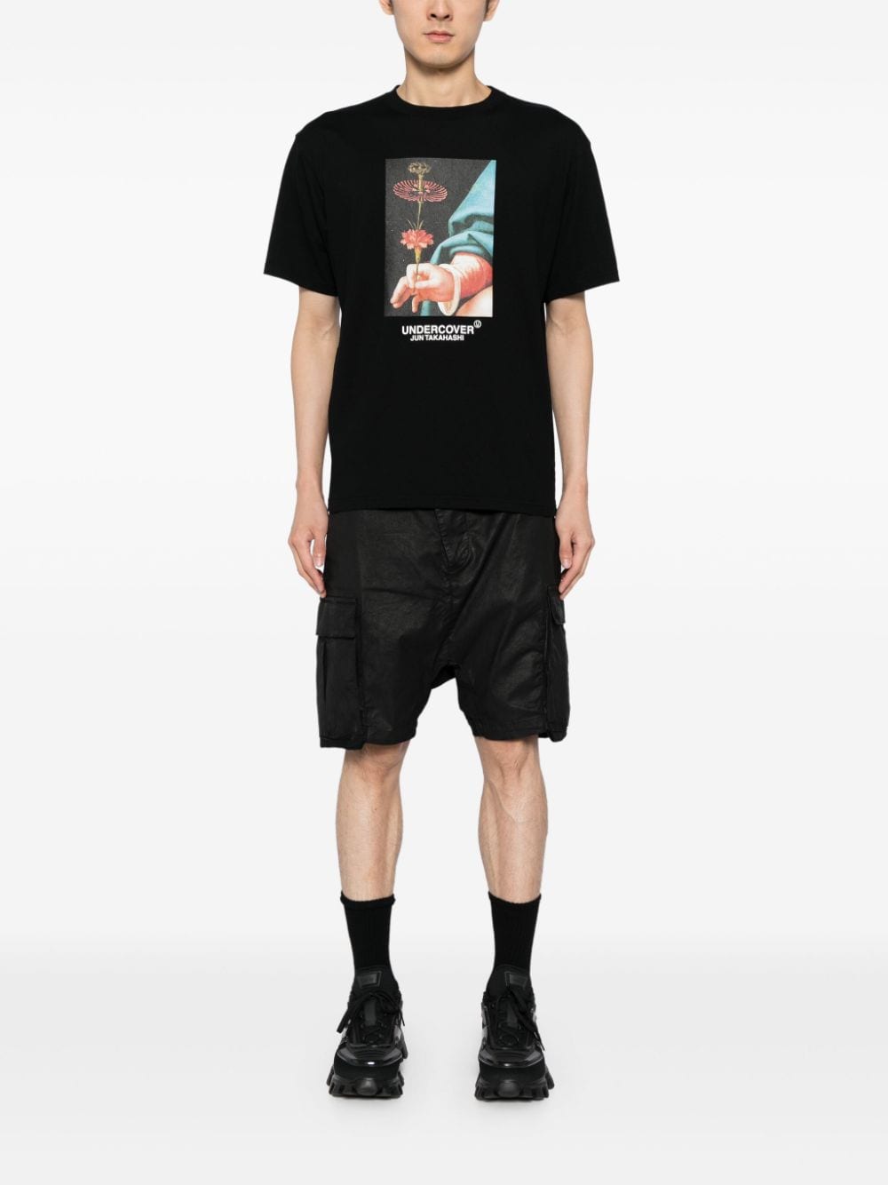 Undercover T-shirt met grafische print - Zwart