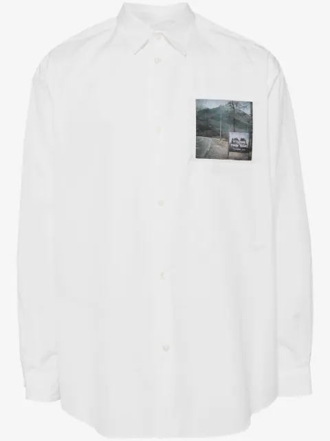 Undercover camisa con parche del logo