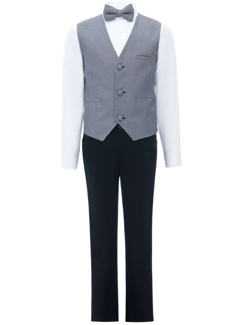 Moustache Almendra Vest Suit (set Of Four) In Grey
