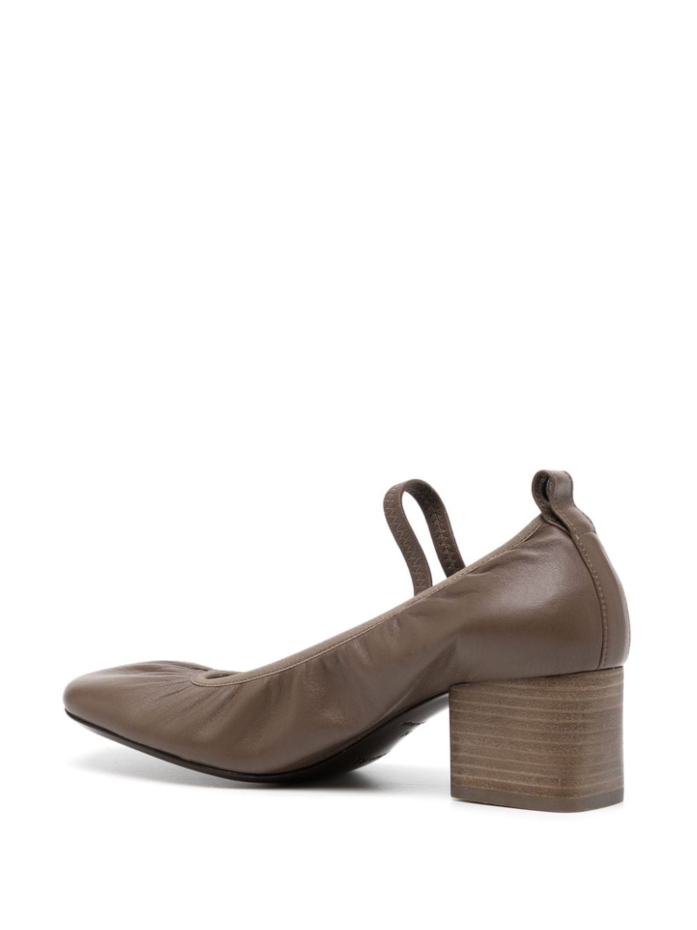 Shop Lemaire 55mm Square-toe Pumps In Brown