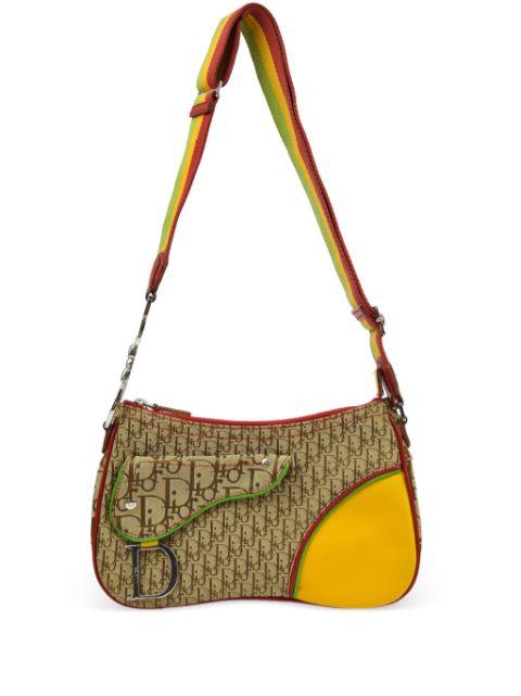 Affordable Christian Dior 2004 Rasta Trotter Saddle shoulder bag Women