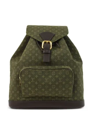 Louis Vuitton Pre Owned 2003 Mini Montsouris GM Backpack Green FARFETCH JO