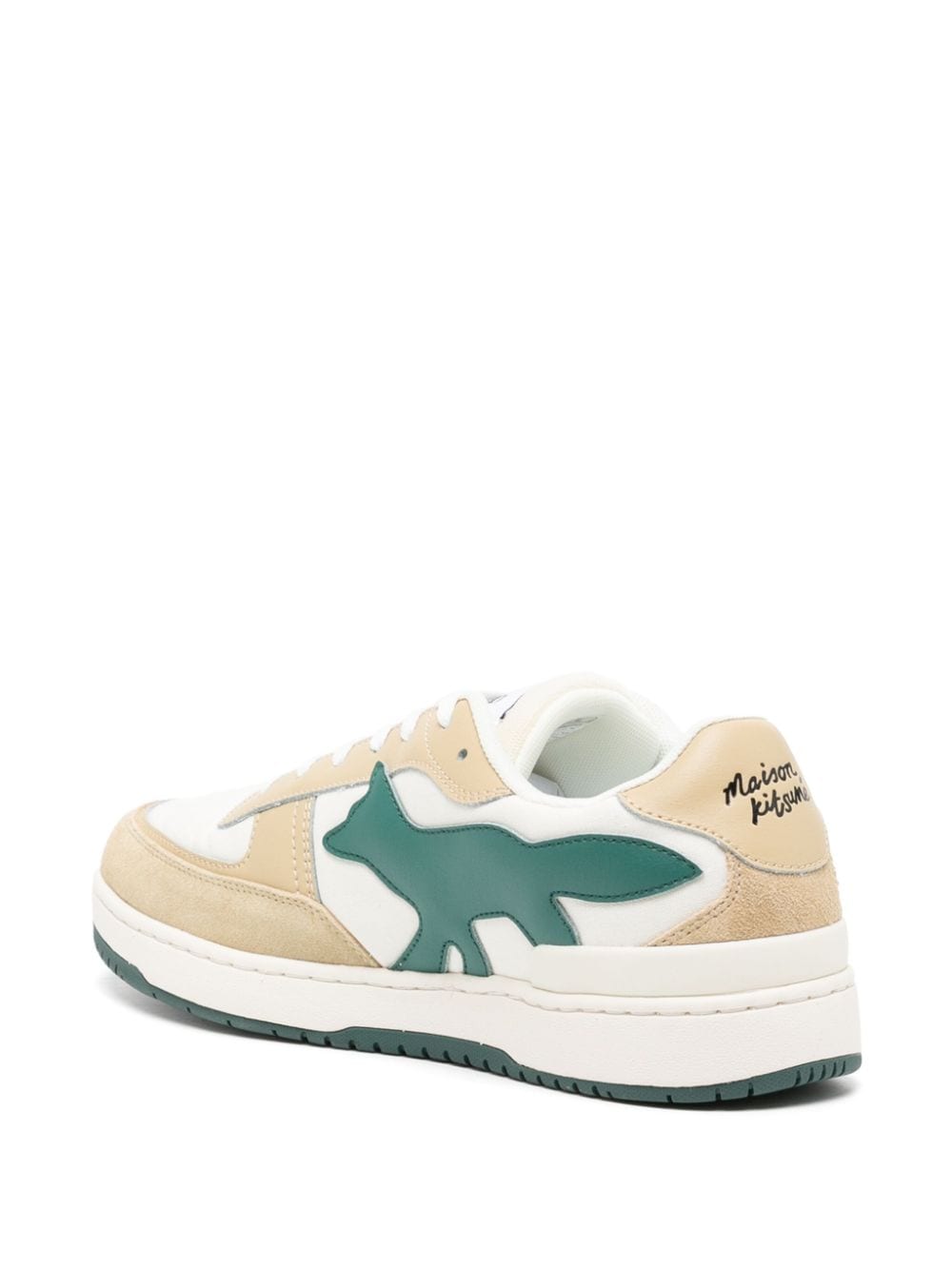 Shop Maison Kitsuné Chiru Trainers In Neutrals