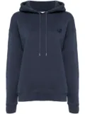 Maison Kitsuné signature fox motif hoodie - Blue