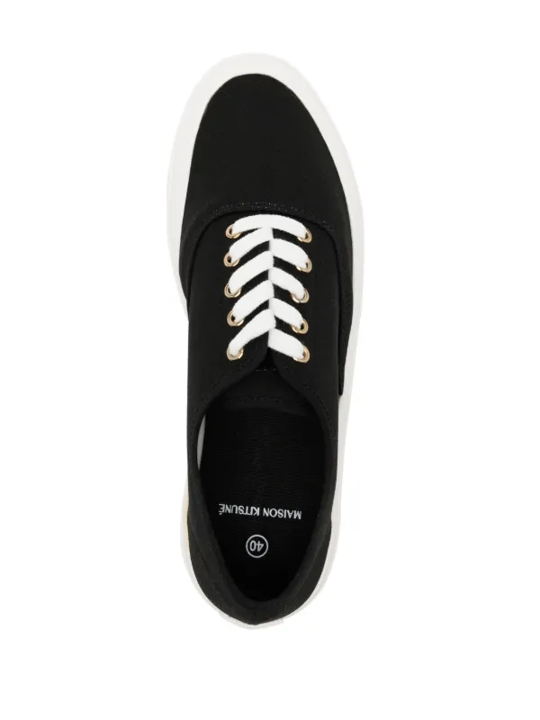 Maison Kitsuné lace-up Sneakers | Black | FARFETCH