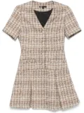 Maje tweed mini dress - Brown