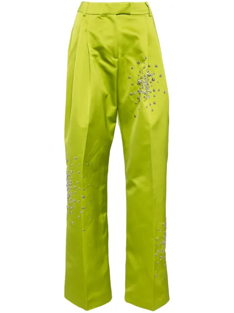 DES PHEMMES pantalones con detalles de strass