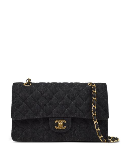 CHANEL 1998 Classic double flap medium shoulder bag Women