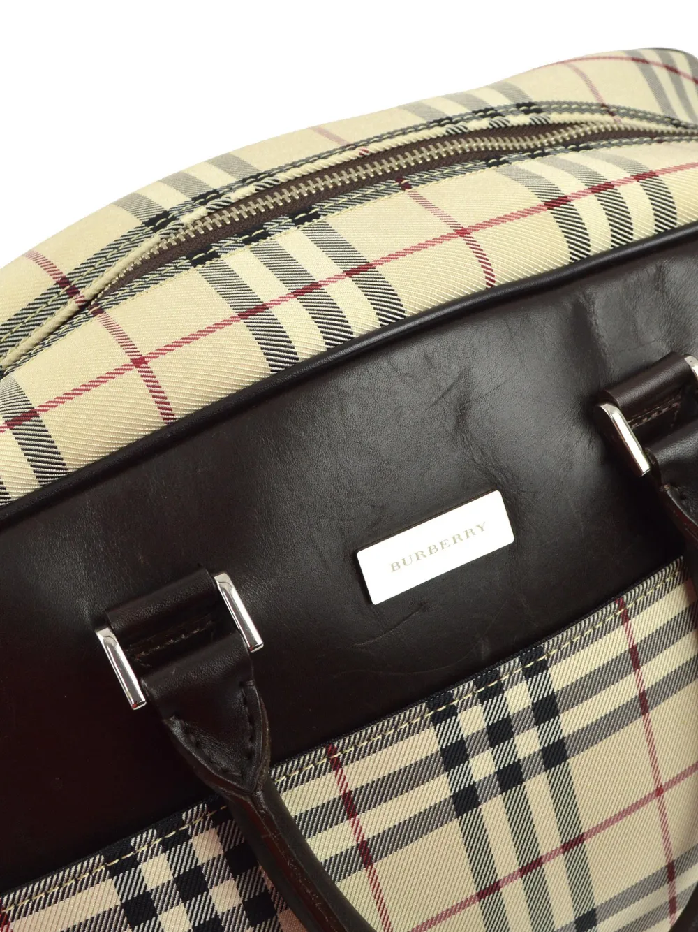 Affordable Burberry 1990-2000s Vintage Check two-way bag Women