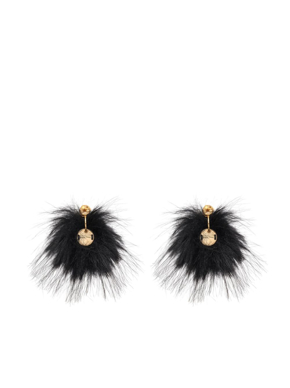 Simone Rocha crystal pompom earrings - Zilver