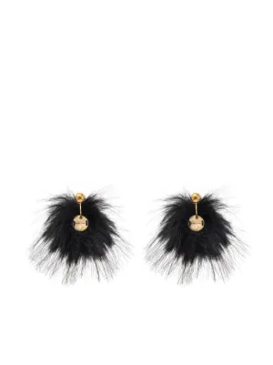 関税送料込【Simone Rocha】ビーズ ドリップ ピアス ブラック Simone Rocha リボン ピアス | ブラック | FARFETCH JP