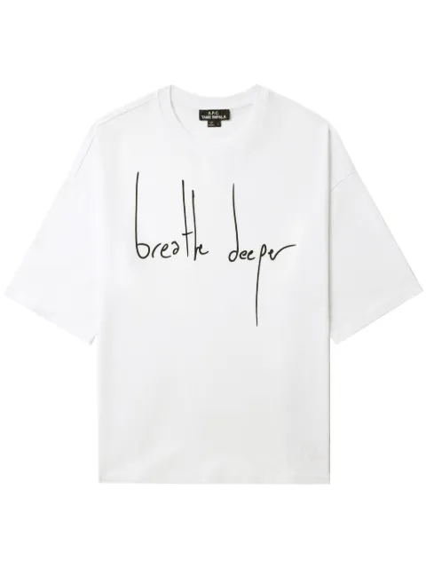 A.P.C. text-print T-shirt Women