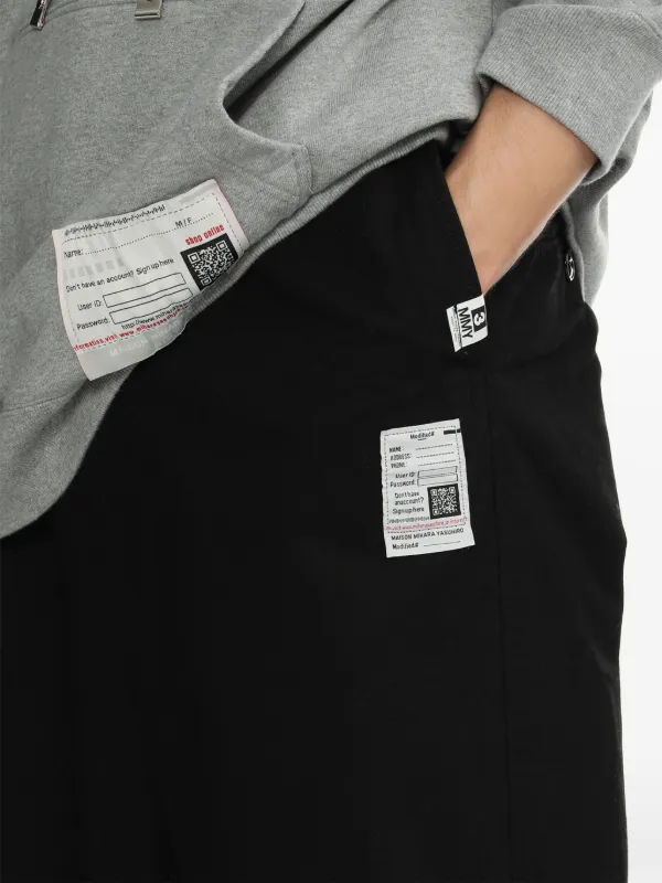 Maison MIHARA YASUHIRO ワイドパンツ | ブラック | FARFETCH JP