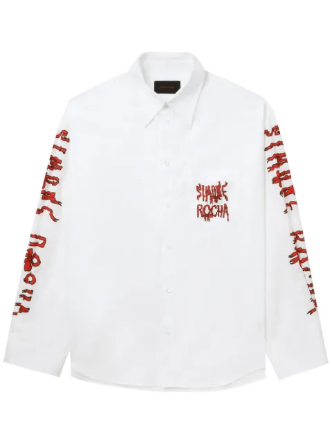 Simone Rocha logo-print shirt