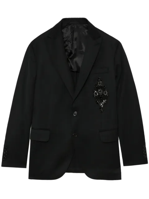 Simone Rocha embellished plunge blazer