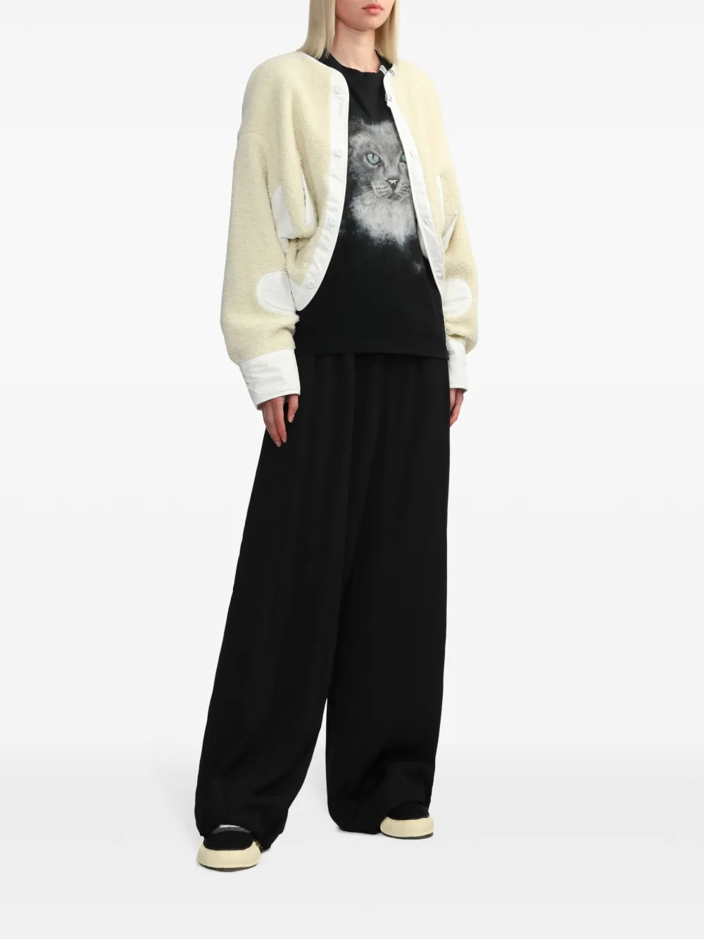 Maison MIHARA YASUHIRO Gesmockte broek - Zwart