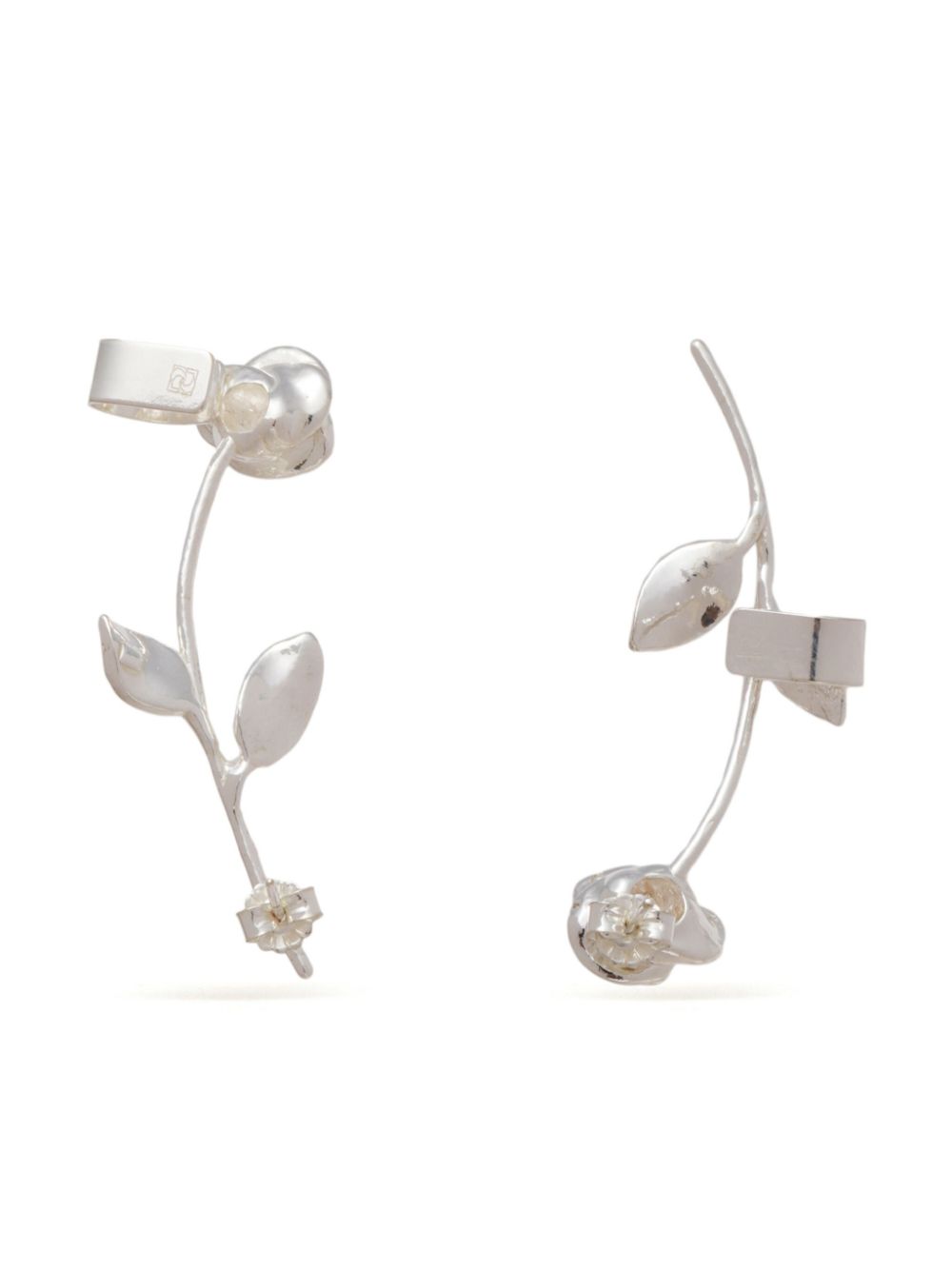 Magda Butrym rose cuff earrings - Zilver