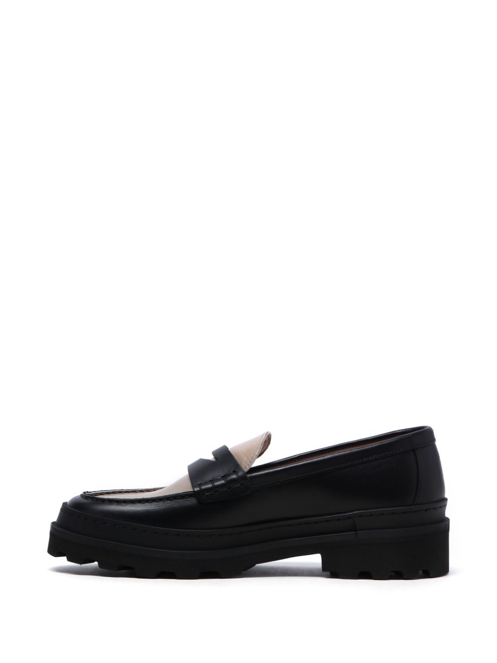 A.P.C. Tweekleurige loafers Zwart