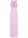 Christopher Esber Helix Crystal Stone dress - Purple