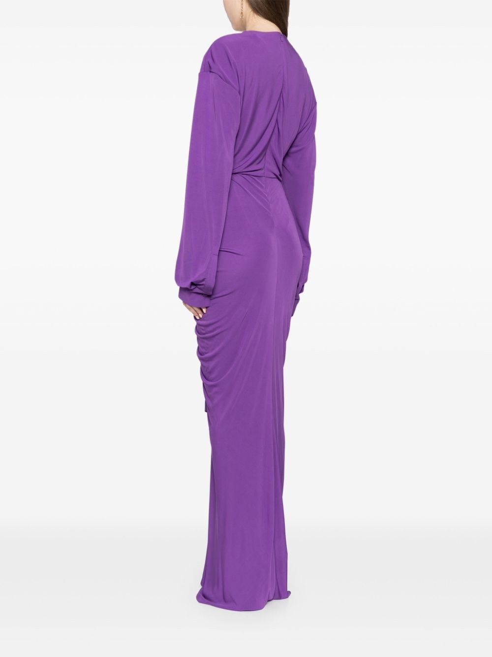 Shop Christopher Esber Vivenda Drape Dress In Purple