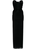 Christopher Esber plunge strapless dress - Black