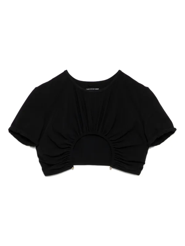 Tシャツ・カットソー CHRISTOPHER ESBER Women Tops 24041063 BLACK Christopher Esber U Prong Tee | Black | FARFETCH