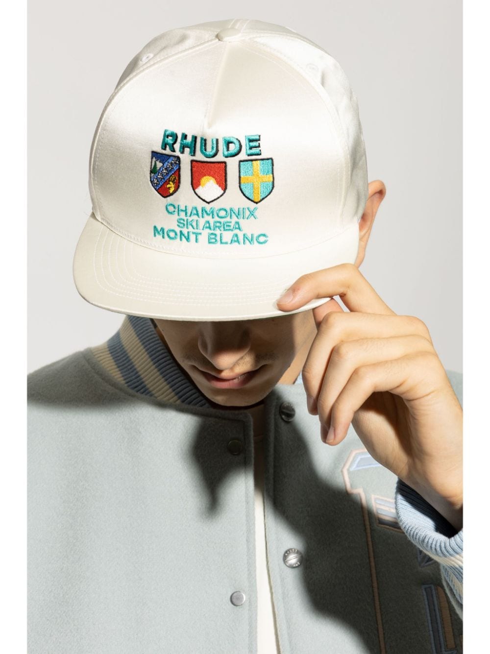 RHUDE embroidered-logo cap - Wit