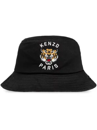 Kenzo Lucky Tiger バケットハット | ブラック | FARFETCH JP