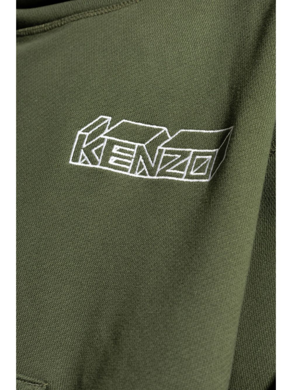 Kenzo logo-embroidered hoodie Men