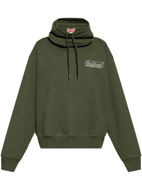 Kenzo logo-embroidered hoodie Men