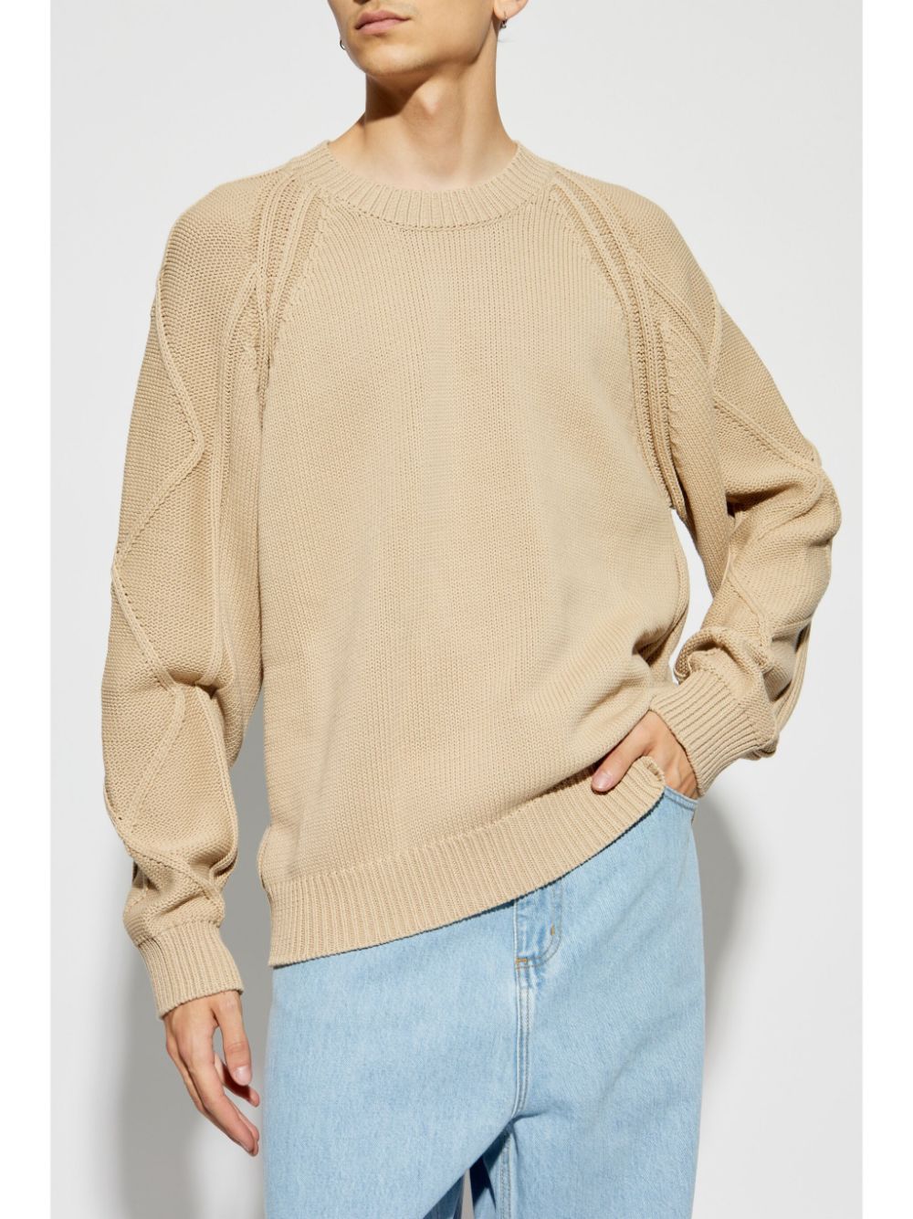 Shop Kenzo Boke Flower Appiqué Jumper In Neutrals