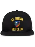 RHUDE embroidered-logo cap - Black