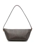 Saint Laurent monogram-print shoulder bag - Brown