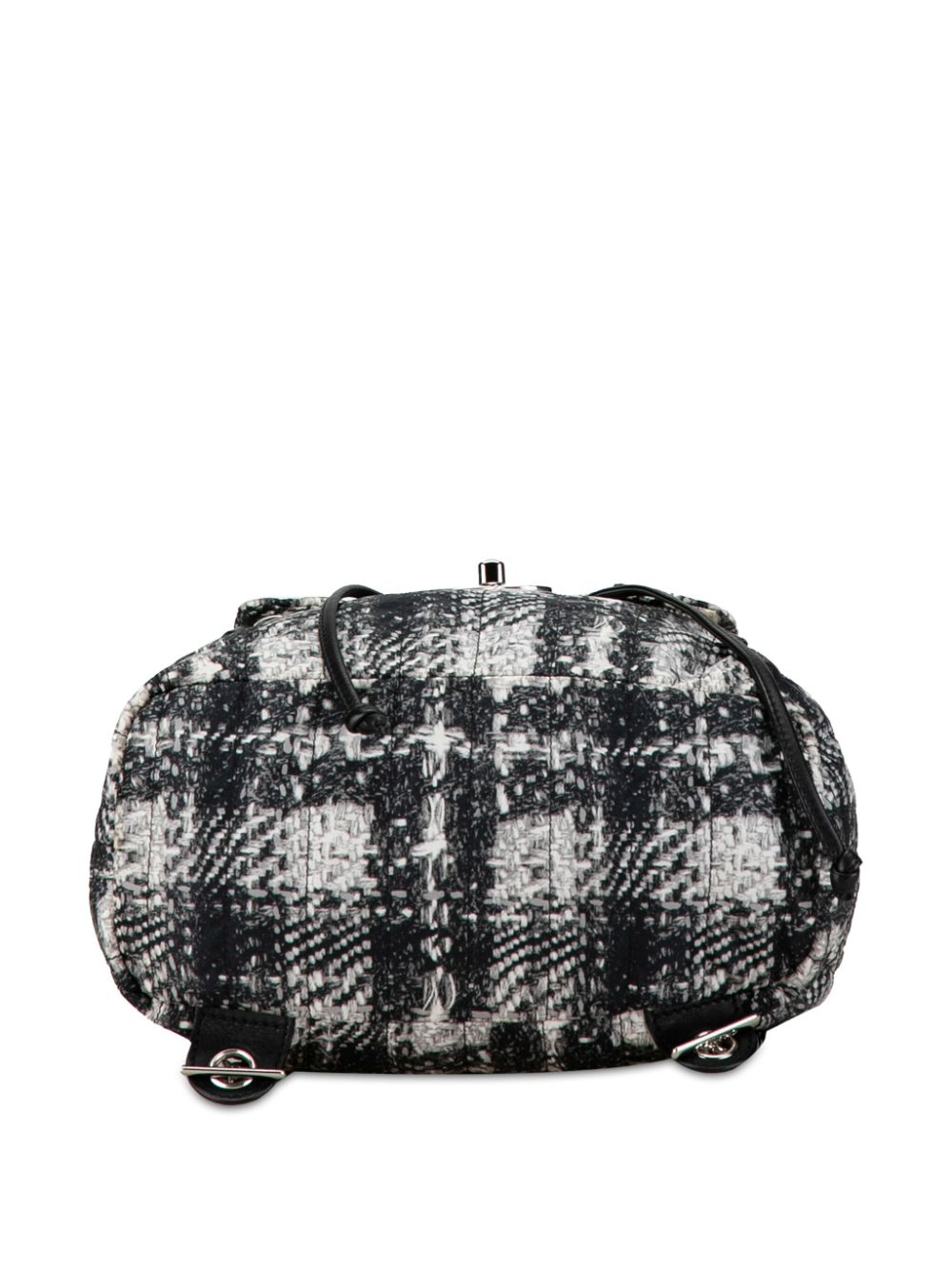 CHANEL 2013-2014 CC Nylon Tweed Printed backpack Women