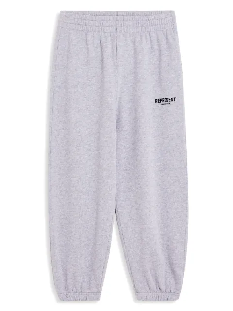 REPRESENT MINI logo-print cotton track pants