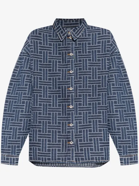 Kenzo Weave Loose Japanese denim shirt 