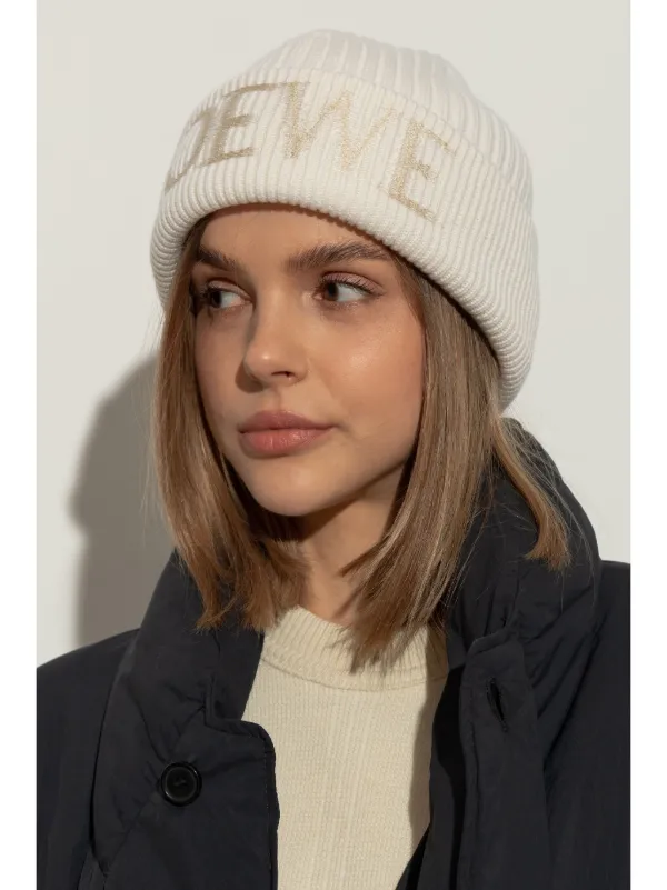 LOEWE ニット帽ベージュ　ブローチ付き 楽天市場】ロエベ LOEWE F000487XEK 帽子 メンズ レディース