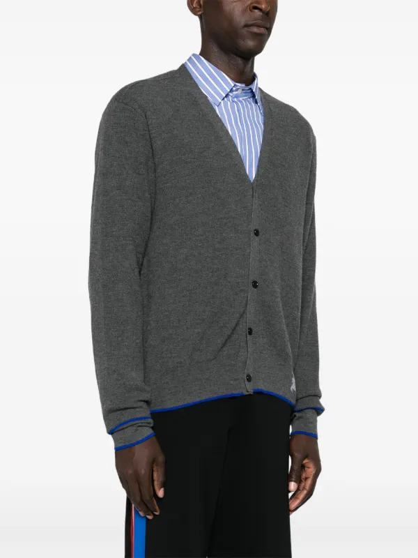 Burberry Equestrian Knight Cardigan | Grey | FARFETCH