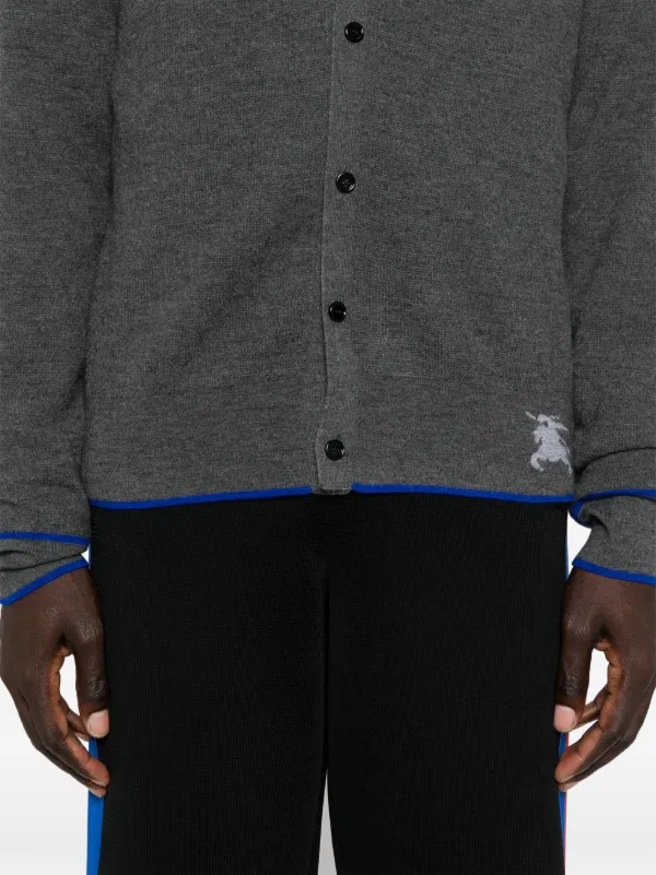 Burberry Equestrian Knight Cardigan | Grey | FARFETCH