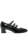 Carel Paris 40mm eyelet-detail pumps - Black