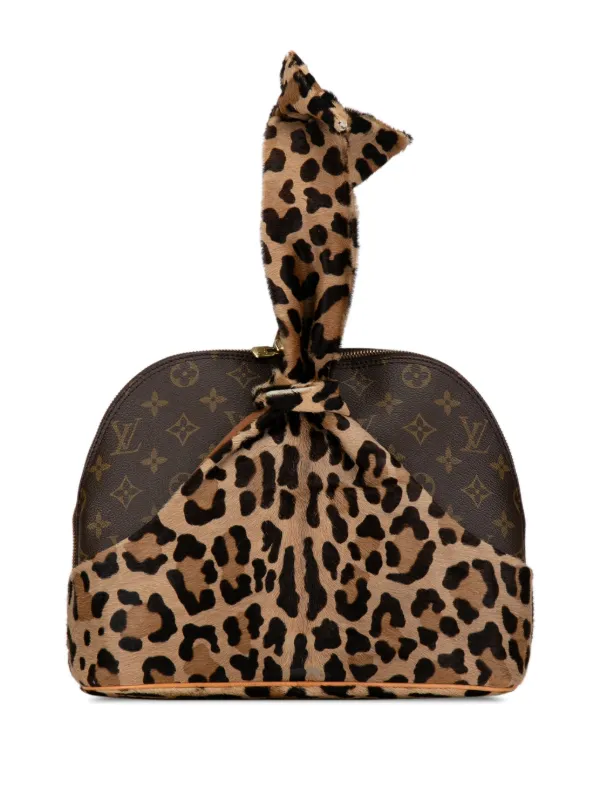 Louis Vuitton Pre Owned 1996 Azzedine Alaia Monogram Leopard Alma Handbag Brown FARFETCH IE